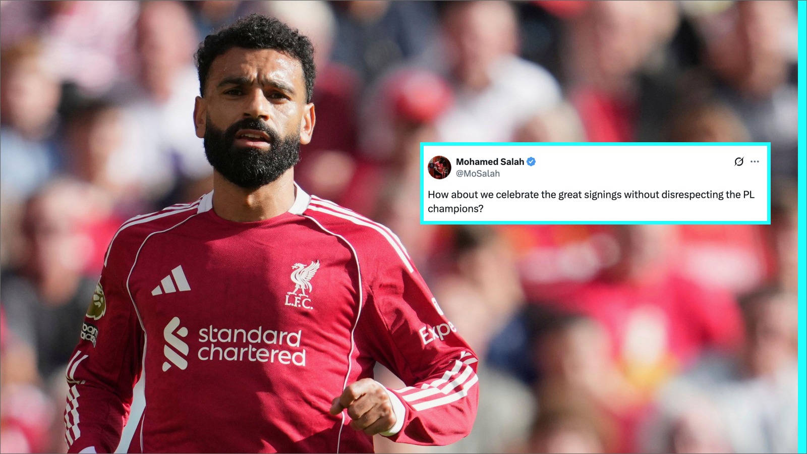 Ліверпуль: Мо Салах засудив вболівальників за 